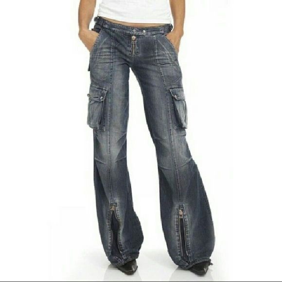 ISO: MISS SIXTY DUBLIN LOW RISE CARGO JEANS - Picture 3 of 3